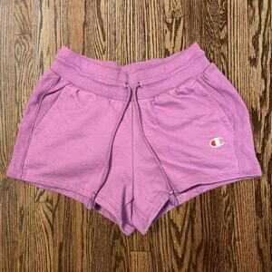 Purple cotton Champion Shorts